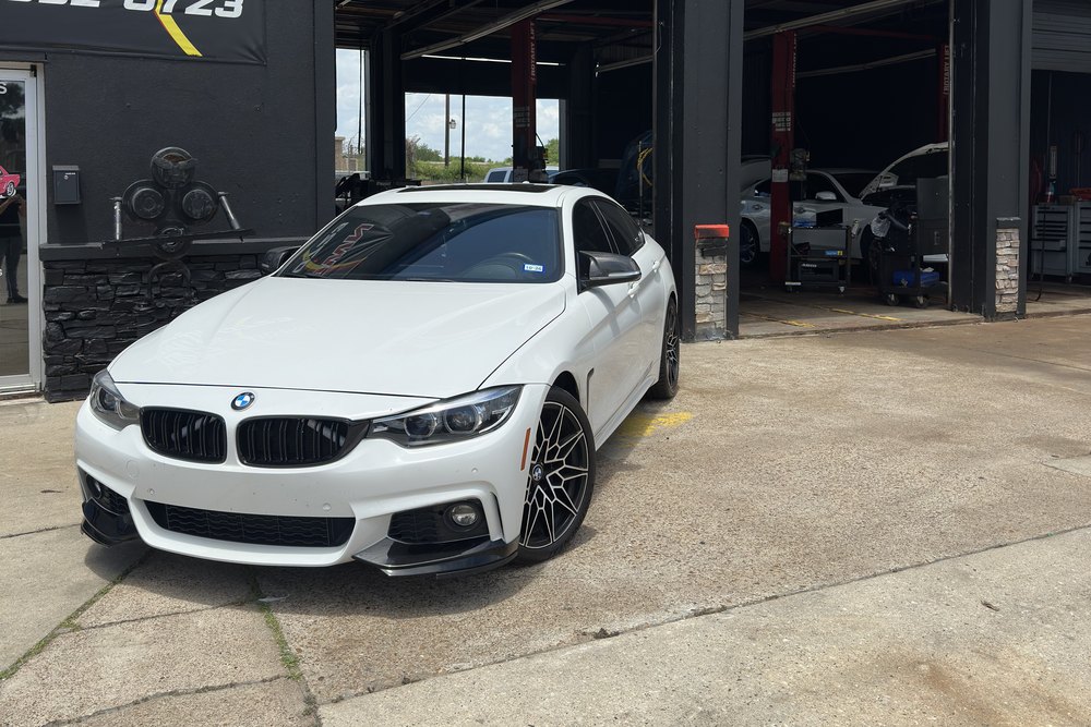 BMW 4-Series M-Sport outside Car Time Automotive in Houston